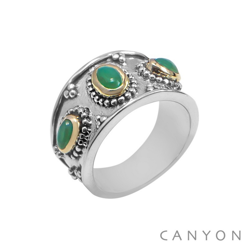 Bague Elsa vert