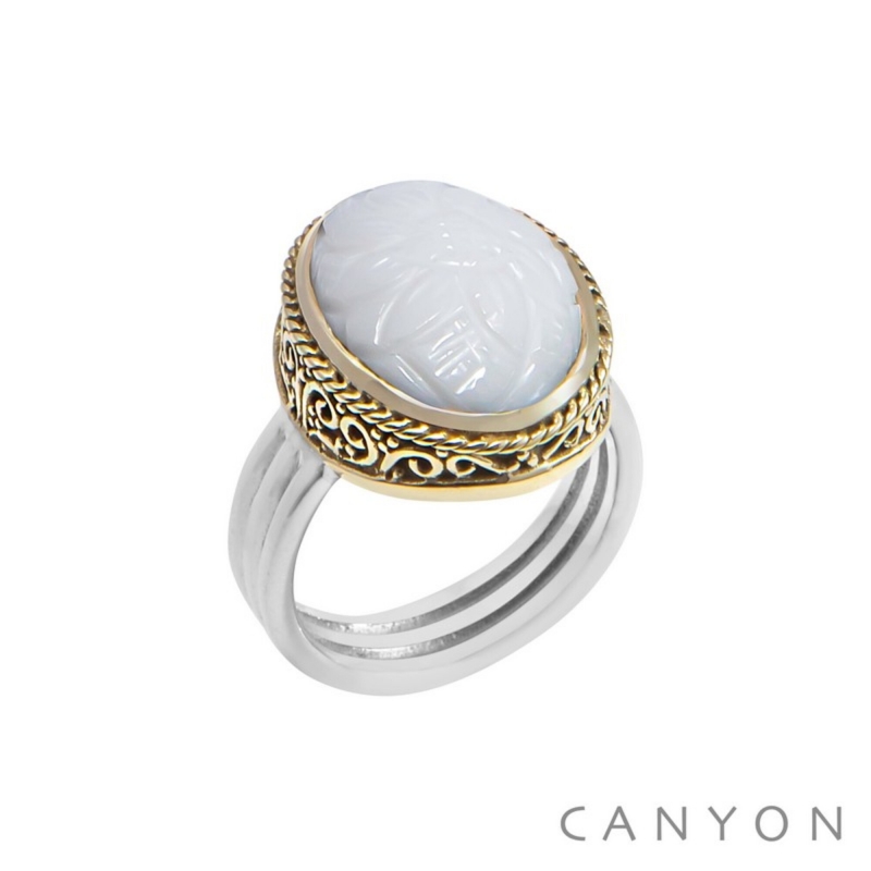 Bague Flower blanc