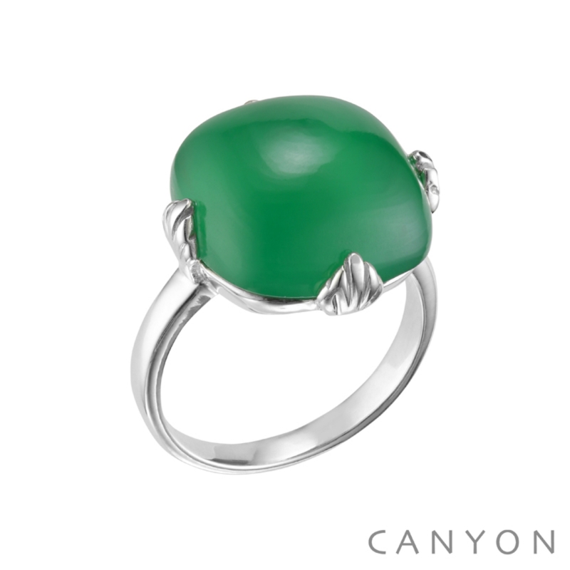 Bague Clay green