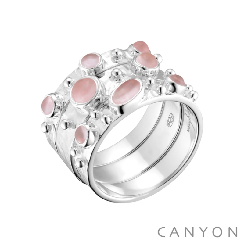 Bague Plum rose