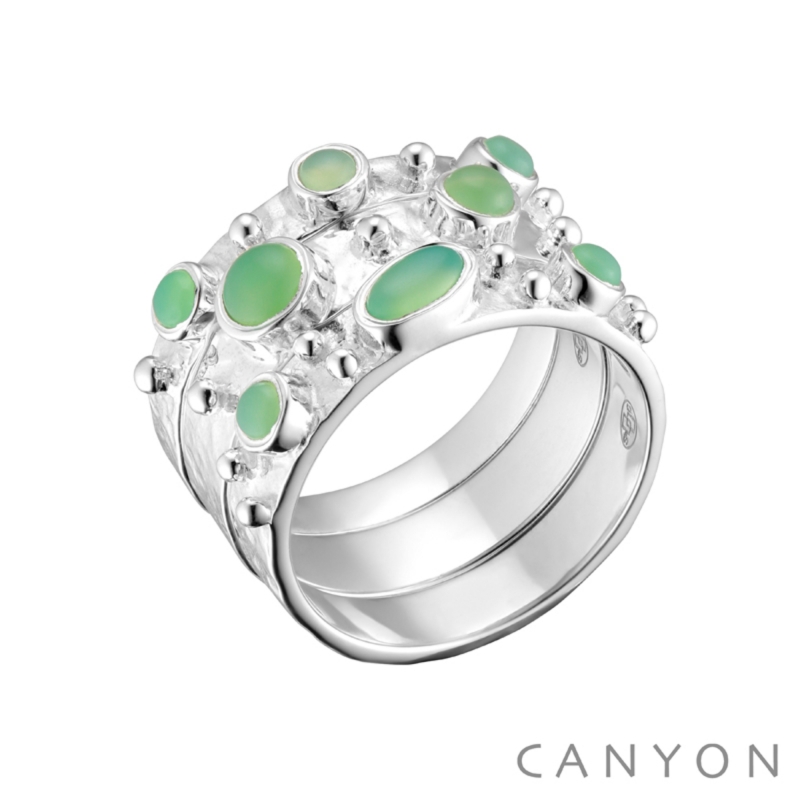 Bague Plum vert