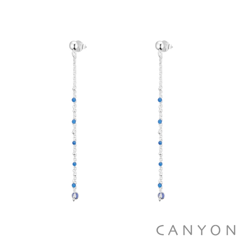 Boucles d'oreille Alvin bleu