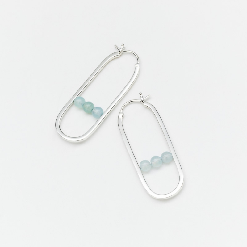 Boucles d'oreille Louane bleu