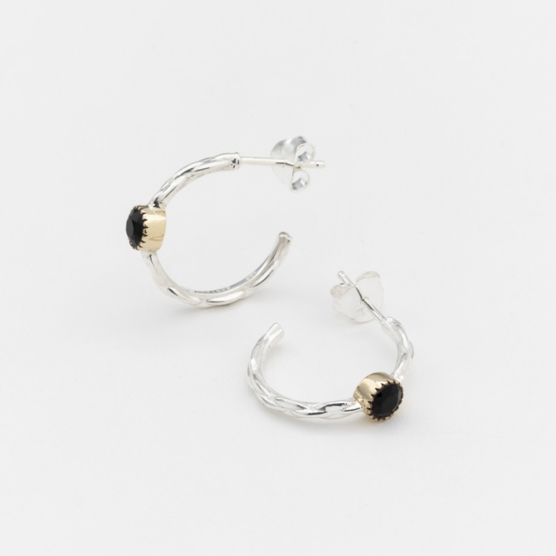 Boucles d'oreille Judsin noir