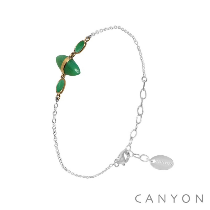 Bracelet Navette vert